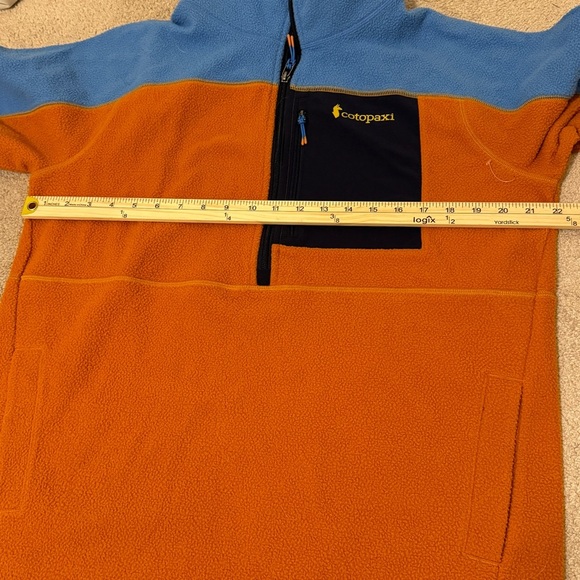 Cotopaxi Abrazo Half-Zip Fleece Jacket Men’s Size Medium Blue Orange Sweater - Picture 7 of 9